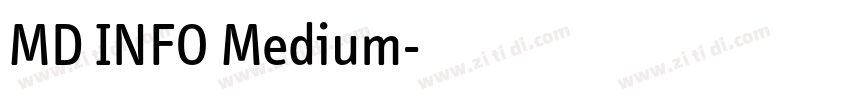 MD INFO Medium字体转换